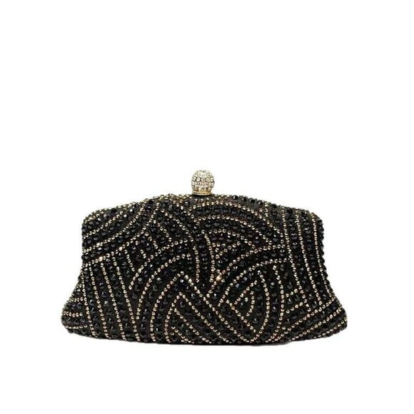 Crystal Art Deco Evening Clutch - Picture 1 of 5
